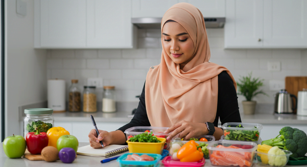 Persediaan makanan sihat dan penetapan matlamat, tips kekal kurus selepas 7 hari.